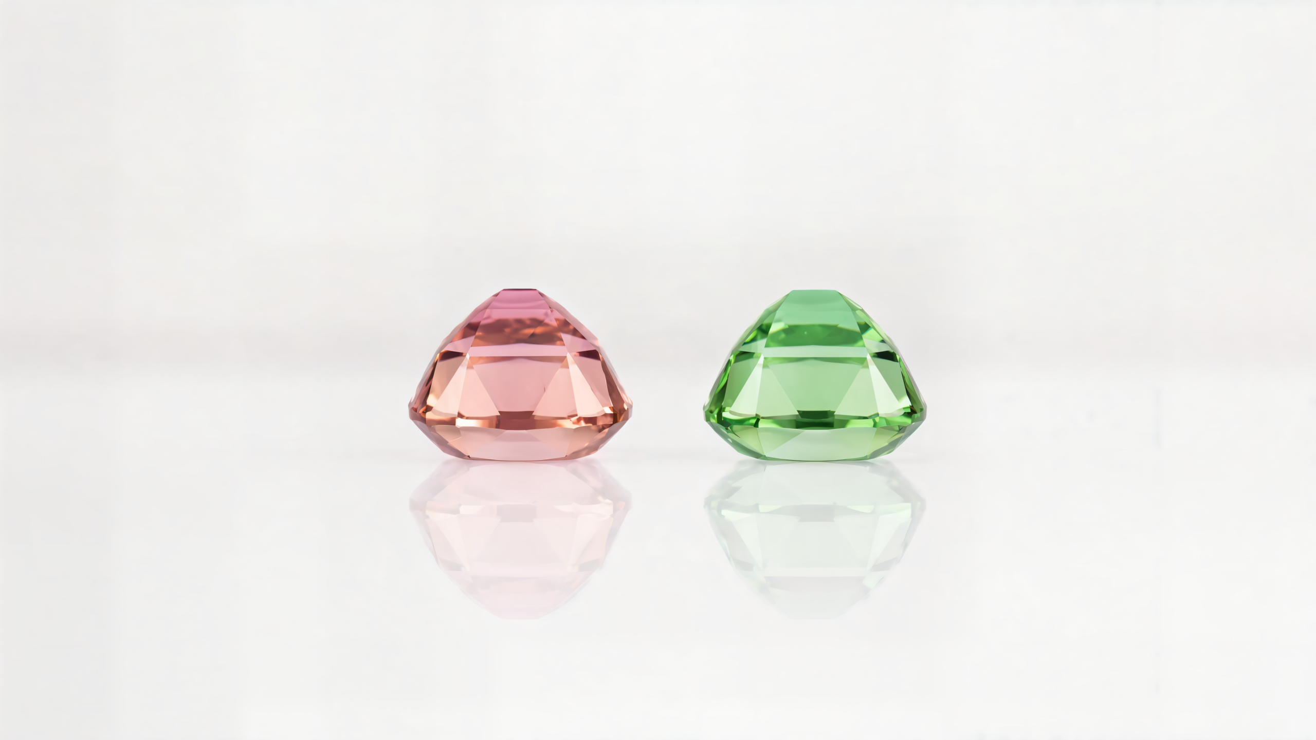 Reverse pair tourmalines 2.35 + 2.55 cts - Image 2
